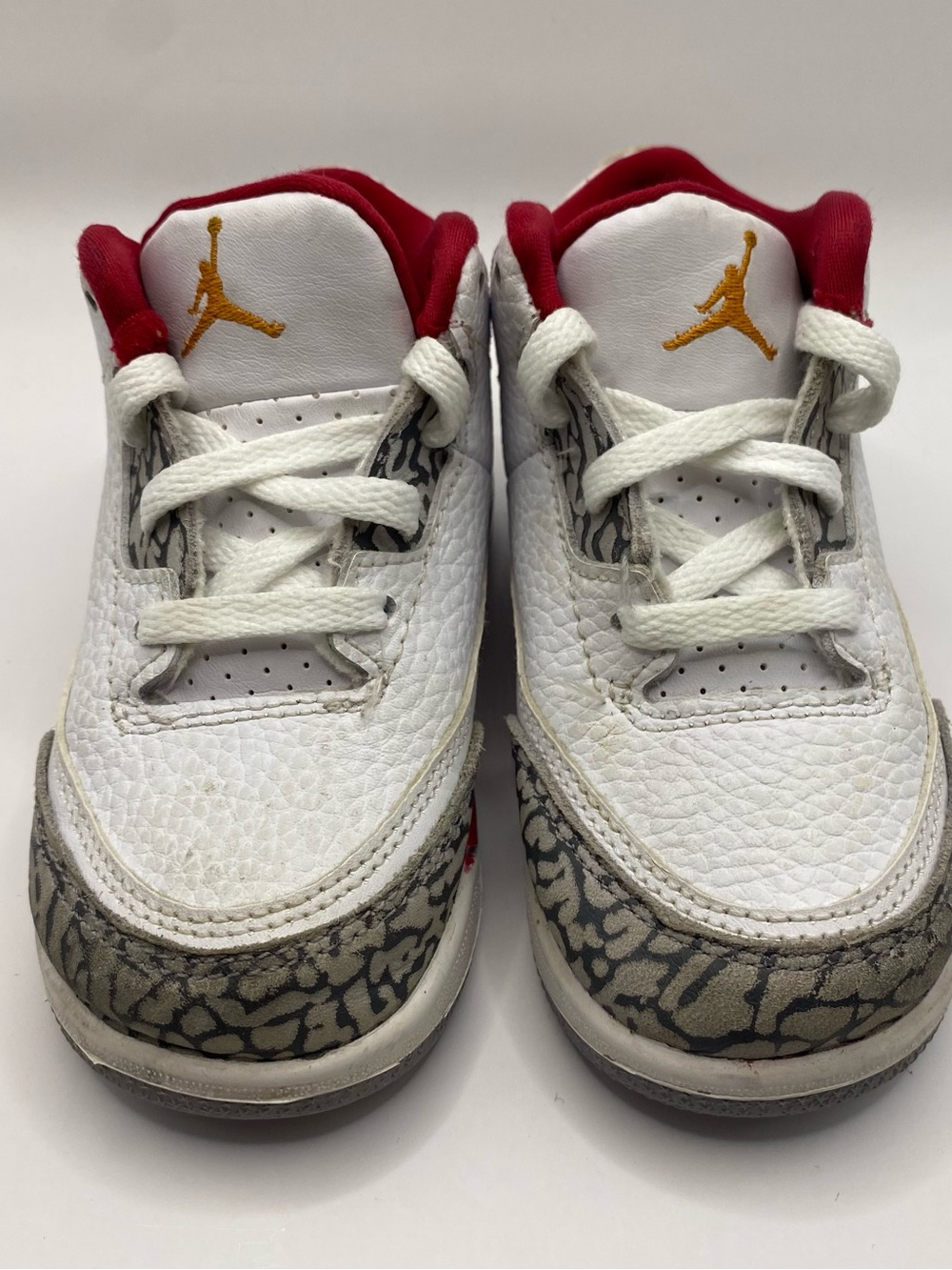 NIKE AIR JORDAN 3 RETRO TD CARDINAL RED SIZE 8C TODDLER SHOES 832033-126